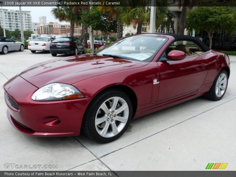 Radiance Red Metallic / Caramel 2008 Jaguar XK XK8 Convertible