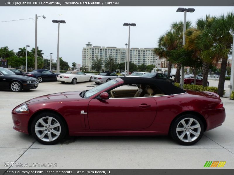 Radiance Red Metallic / Caramel 2008 Jaguar XK XK8 Convertible