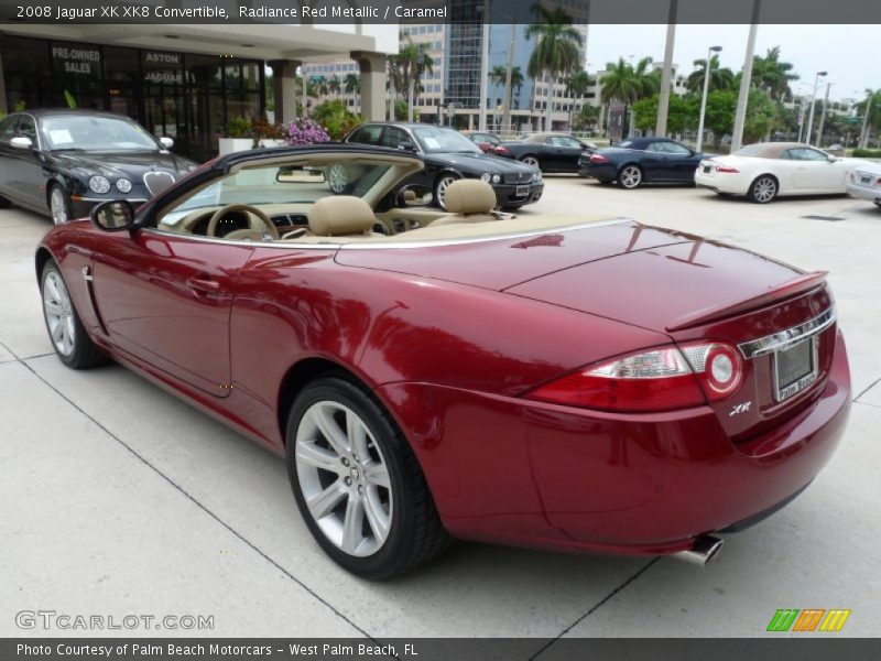 Radiance Red Metallic / Caramel 2008 Jaguar XK XK8 Convertible