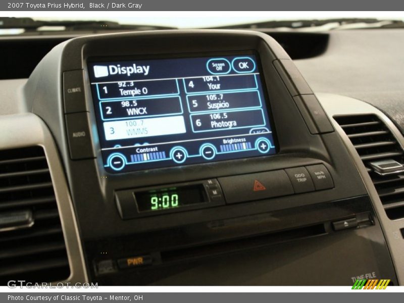 Black / Dark Gray 2007 Toyota Prius Hybrid