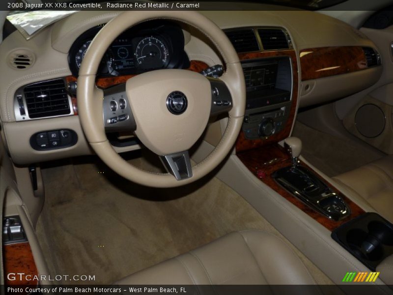 Radiance Red Metallic / Caramel 2008 Jaguar XK XK8 Convertible