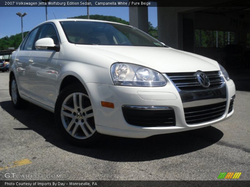 Campanella White / Pure Beige 2007 Volkswagen Jetta Wolfsburg Edition Sedan