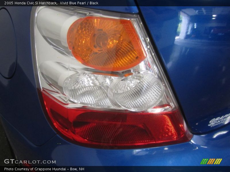 Vivid Blue Pearl / Black 2005 Honda Civic Si Hatchback