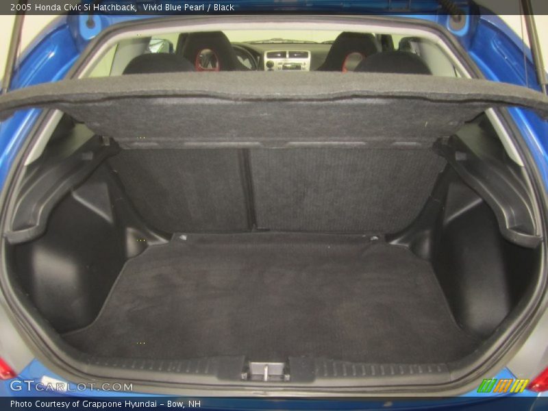 Vivid Blue Pearl / Black 2005 Honda Civic Si Hatchback