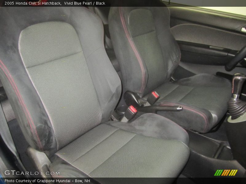 Vivid Blue Pearl / Black 2005 Honda Civic Si Hatchback