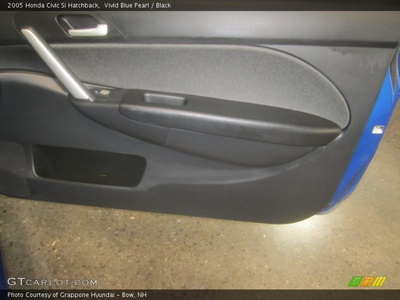 Vivid Blue Pearl / Black 2005 Honda Civic Si Hatchback