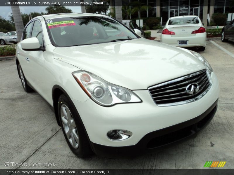 Moonlight White / Wheat 2008 Infiniti EX 35 Journey AWD