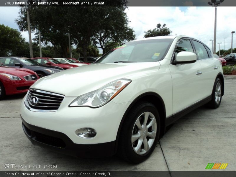 Moonlight White / Wheat 2008 Infiniti EX 35 Journey AWD