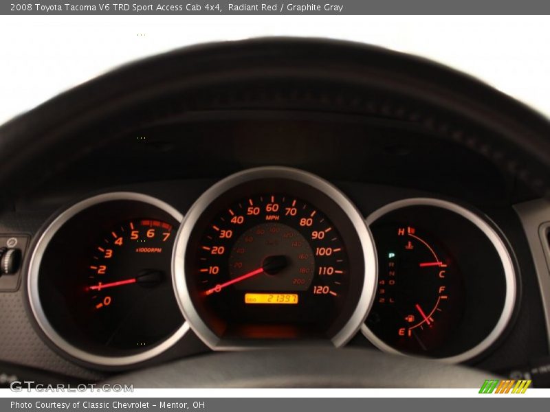 Radiant Red / Graphite Gray 2008 Toyota Tacoma V6 TRD Sport Access Cab 4x4