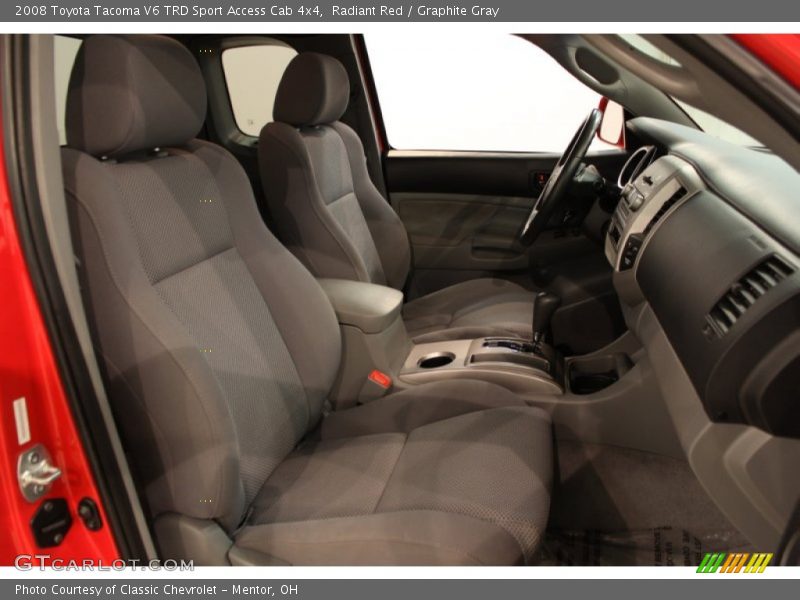 Radiant Red / Graphite Gray 2008 Toyota Tacoma V6 TRD Sport Access Cab 4x4
