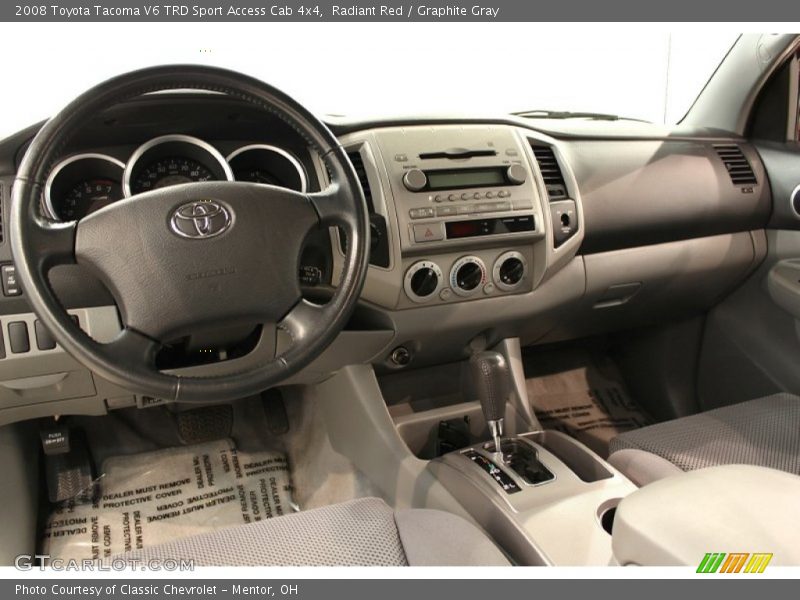 Radiant Red / Graphite Gray 2008 Toyota Tacoma V6 TRD Sport Access Cab 4x4