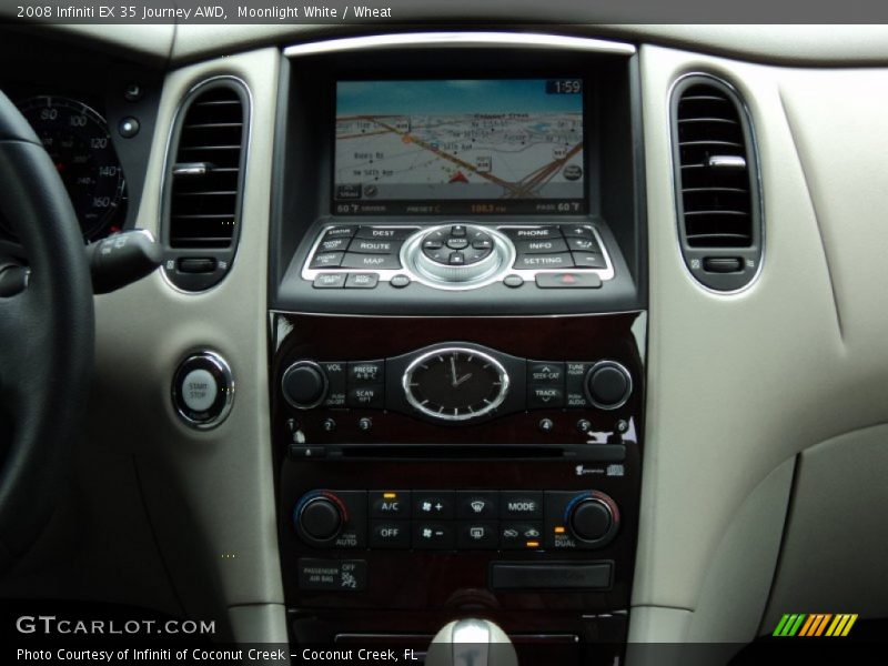 Moonlight White / Wheat 2008 Infiniti EX 35 Journey AWD