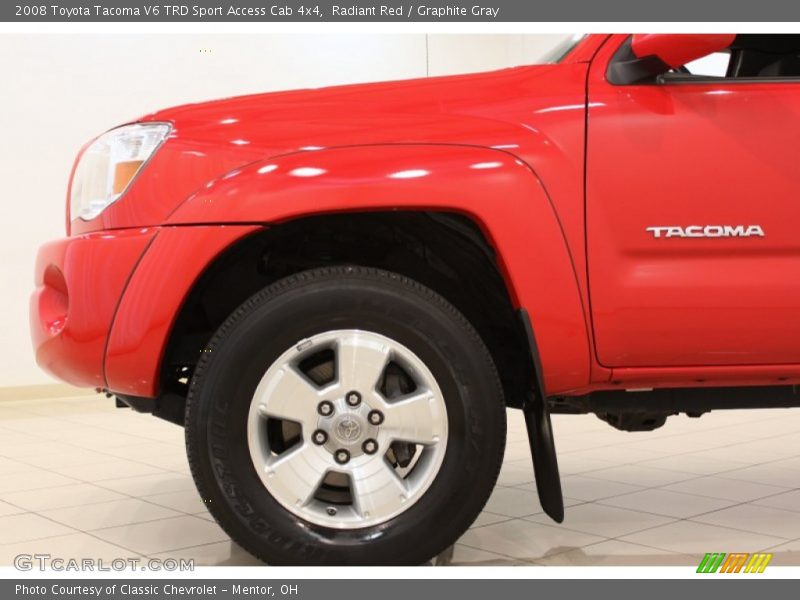 Radiant Red / Graphite Gray 2008 Toyota Tacoma V6 TRD Sport Access Cab 4x4