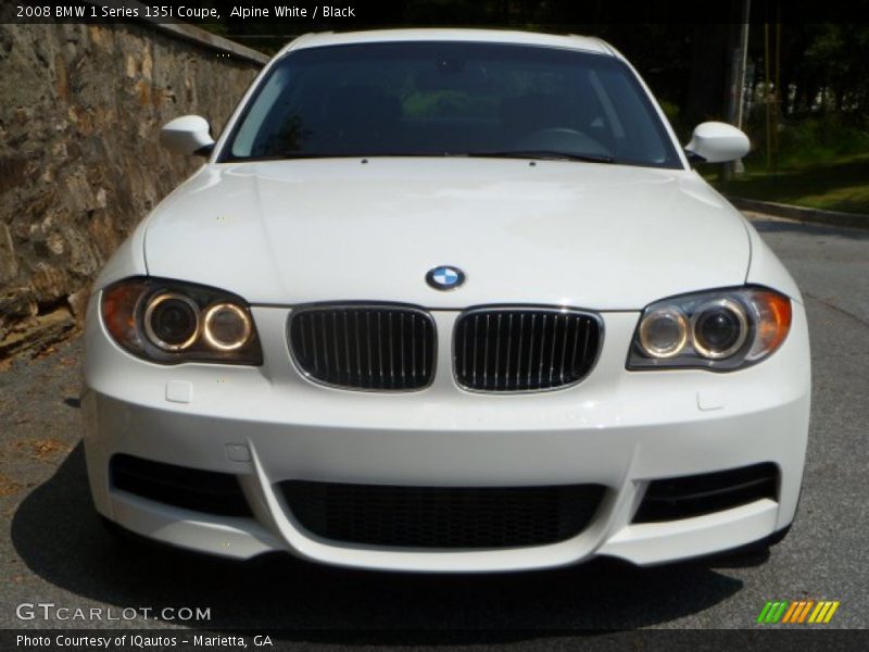 Alpine White / Black 2008 BMW 1 Series 135i Coupe