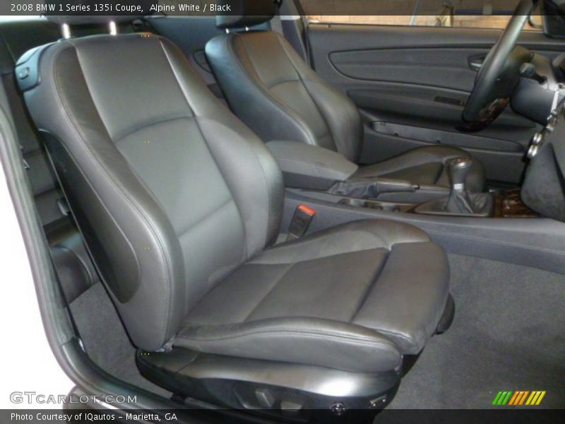 Alpine White / Black 2008 BMW 1 Series 135i Coupe