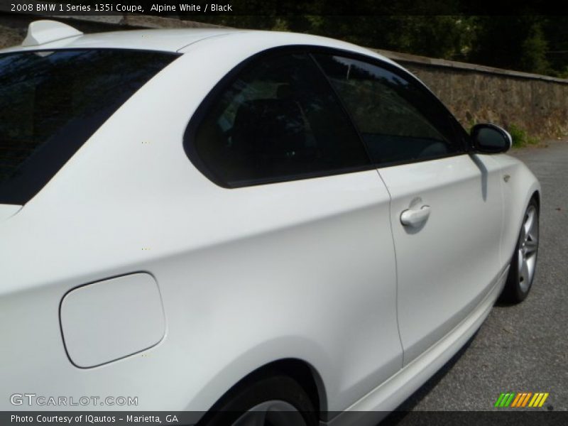 Alpine White / Black 2008 BMW 1 Series 135i Coupe