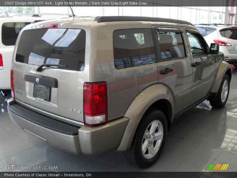 Light Khaki Metallic / Dark Slate Gray/Light Slate Gray 2007 Dodge Nitro SXT 4x4