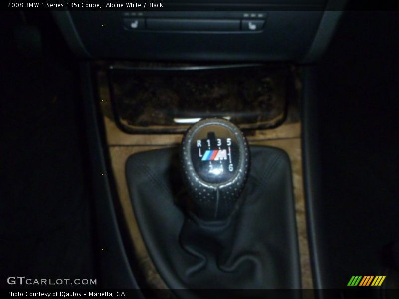 Alpine White / Black 2008 BMW 1 Series 135i Coupe