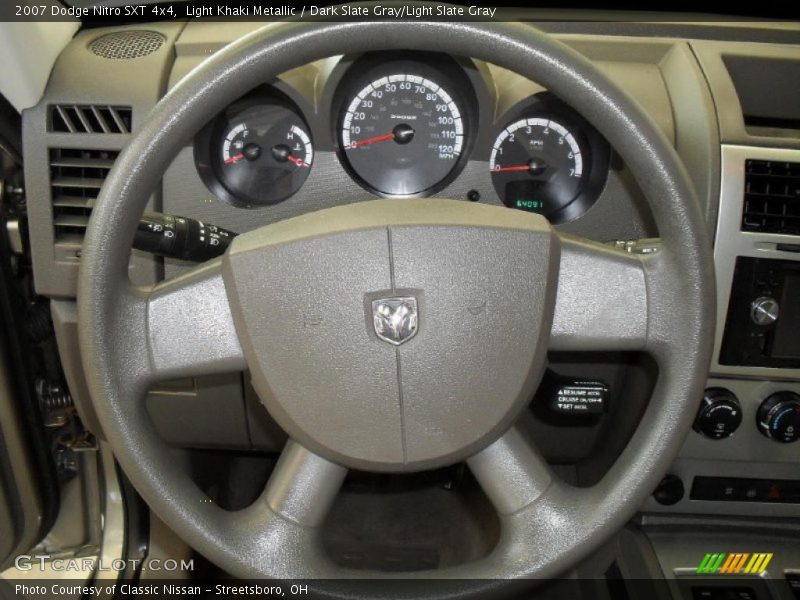 Light Khaki Metallic / Dark Slate Gray/Light Slate Gray 2007 Dodge Nitro SXT 4x4