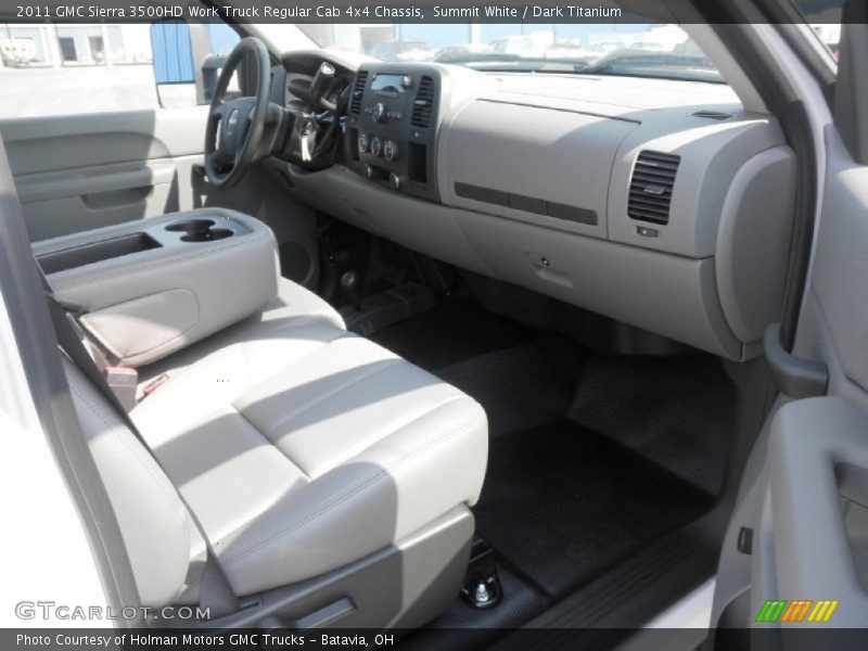 Summit White / Dark Titanium 2011 GMC Sierra 3500HD Work Truck Regular Cab 4x4 Chassis