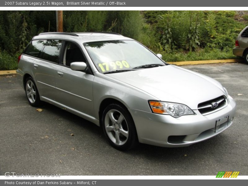 Brilliant Silver Metallic / Off-Black 2007 Subaru Legacy 2.5i Wagon