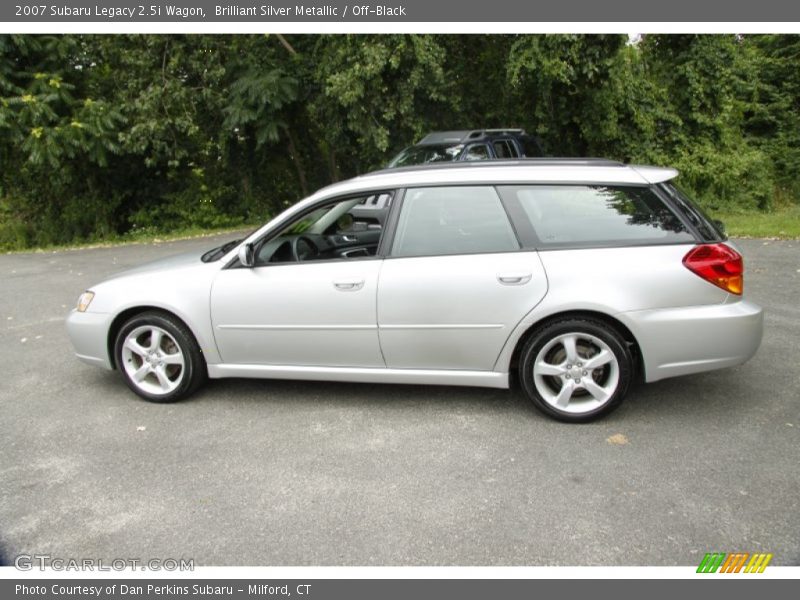 Brilliant Silver Metallic / Off-Black 2007 Subaru Legacy 2.5i Wagon