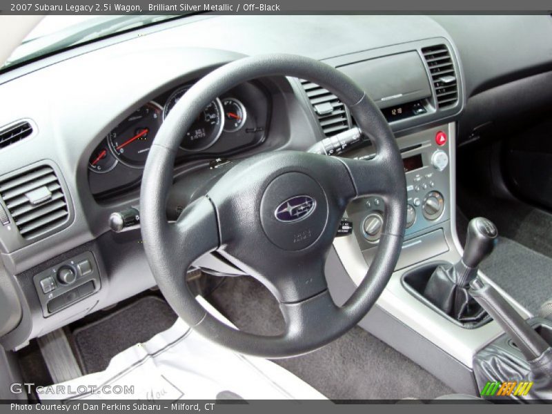 Brilliant Silver Metallic / Off-Black 2007 Subaru Legacy 2.5i Wagon