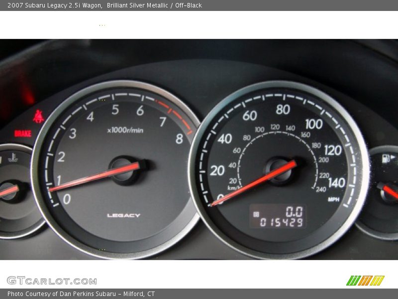Brilliant Silver Metallic / Off-Black 2007 Subaru Legacy 2.5i Wagon