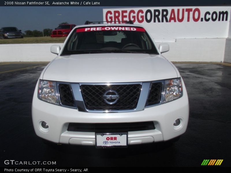 Avalanche White / Cafe Latte 2008 Nissan Pathfinder SE