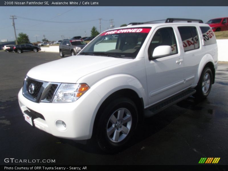 Avalanche White / Cafe Latte 2008 Nissan Pathfinder SE