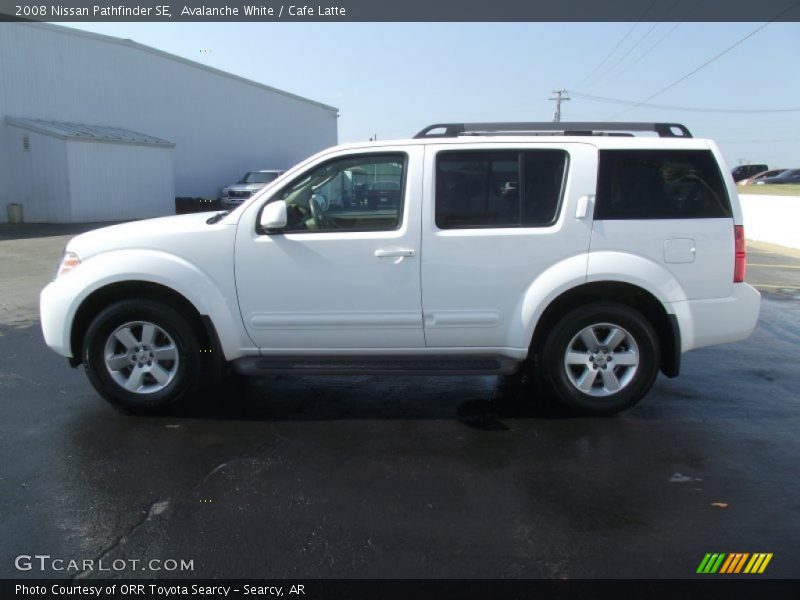 Avalanche White / Cafe Latte 2008 Nissan Pathfinder SE