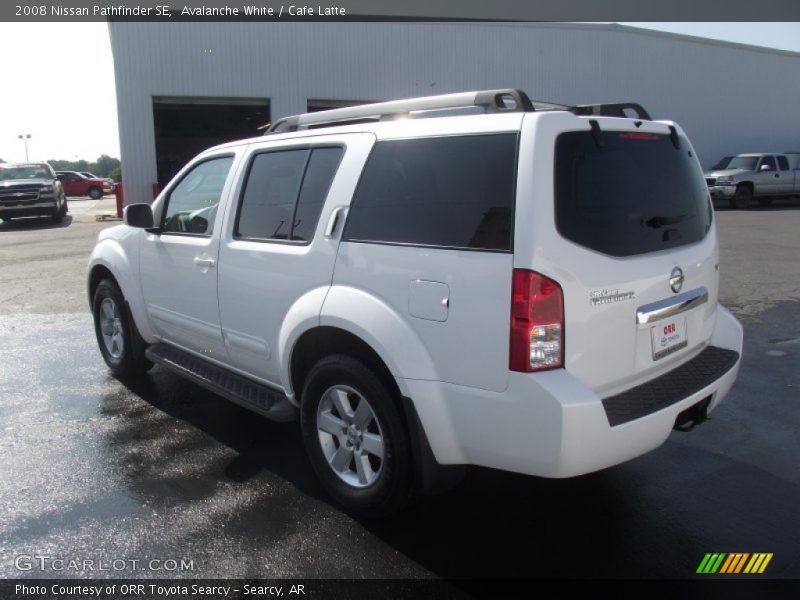 Avalanche White / Cafe Latte 2008 Nissan Pathfinder SE