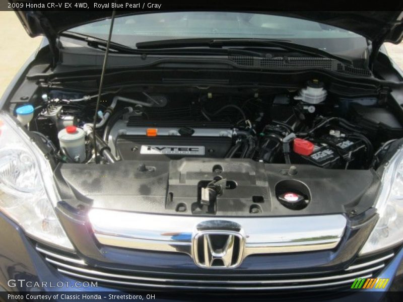 Royal Blue Pearl / Gray 2009 Honda CR-V EX 4WD