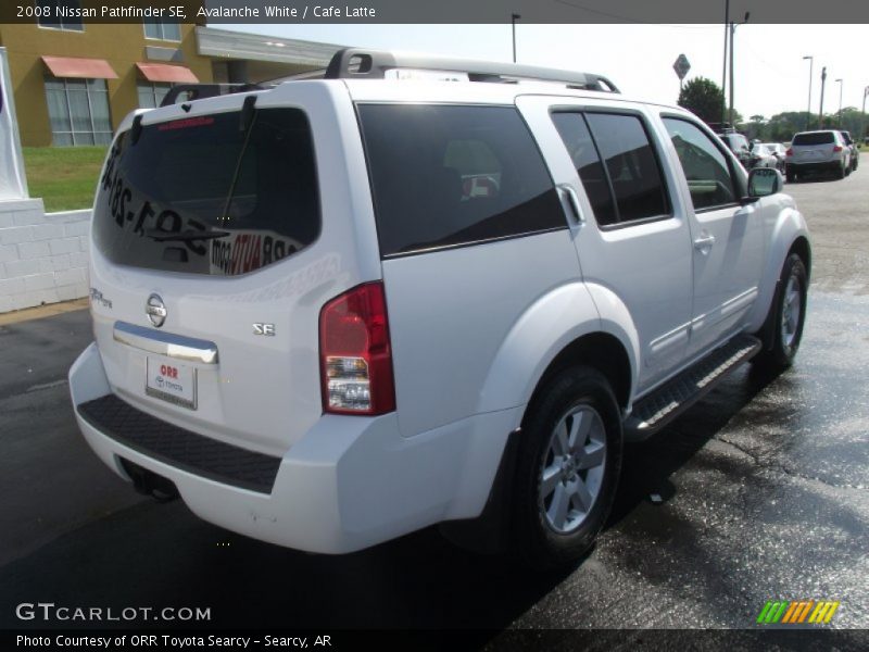 Avalanche White / Cafe Latte 2008 Nissan Pathfinder SE