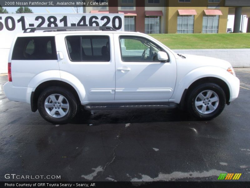 Avalanche White / Cafe Latte 2008 Nissan Pathfinder SE