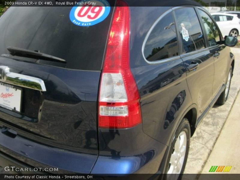 Royal Blue Pearl / Gray 2009 Honda CR-V EX 4WD