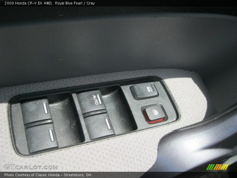 Royal Blue Pearl / Gray 2009 Honda CR-V EX 4WD