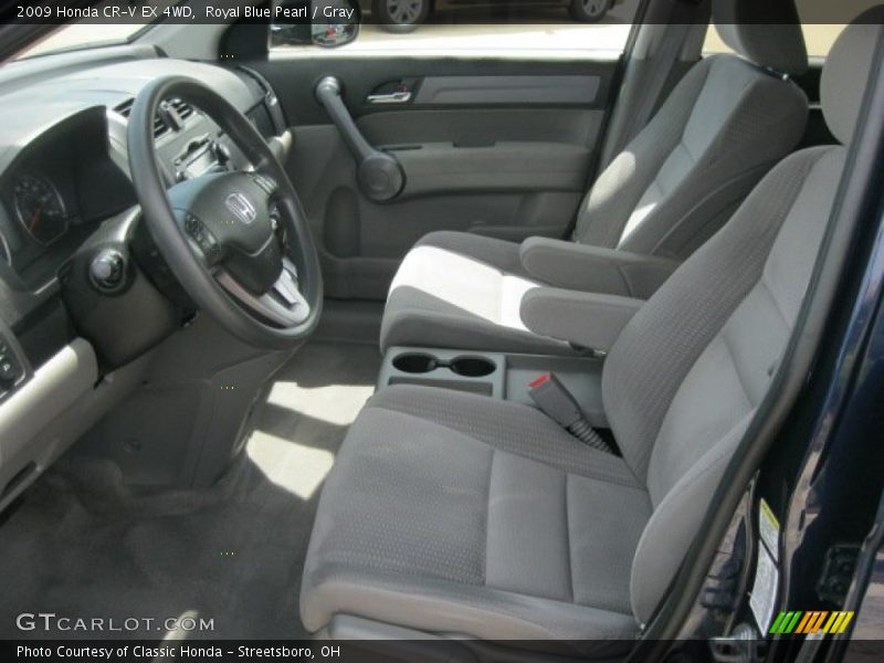 Royal Blue Pearl / Gray 2009 Honda CR-V EX 4WD