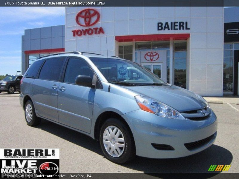 Blue Mirage Metallic / Stone Gray 2006 Toyota Sienna LE
