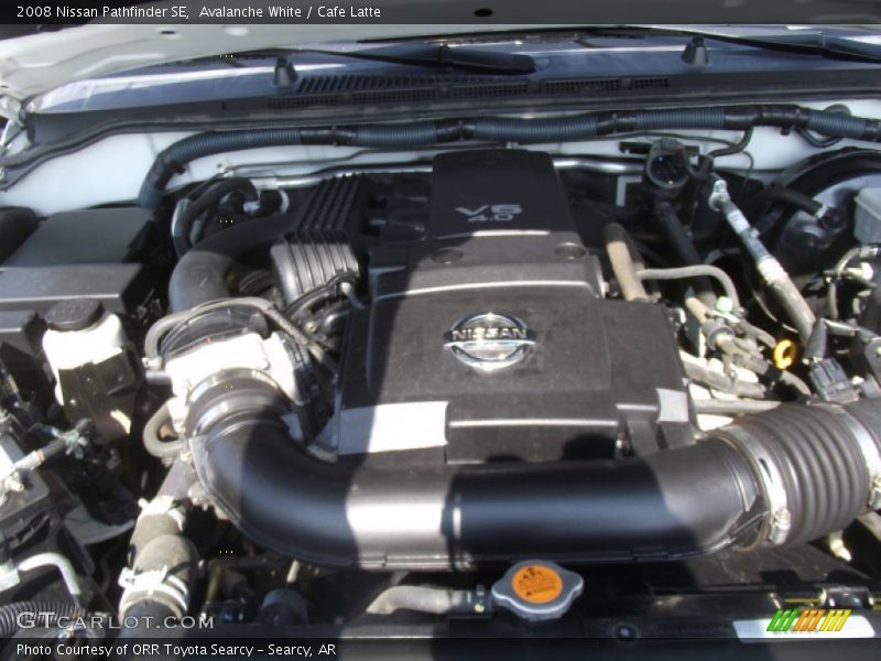 Avalanche White / Cafe Latte 2008 Nissan Pathfinder SE