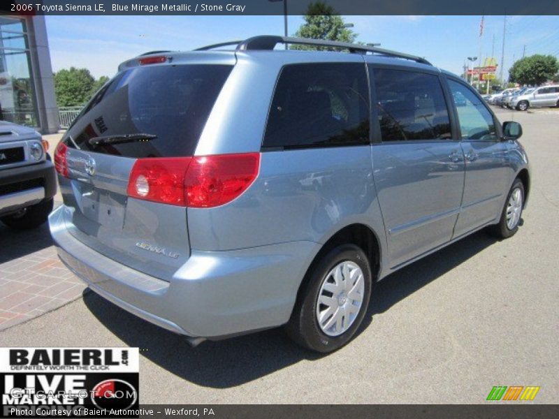 Blue Mirage Metallic / Stone Gray 2006 Toyota Sienna LE