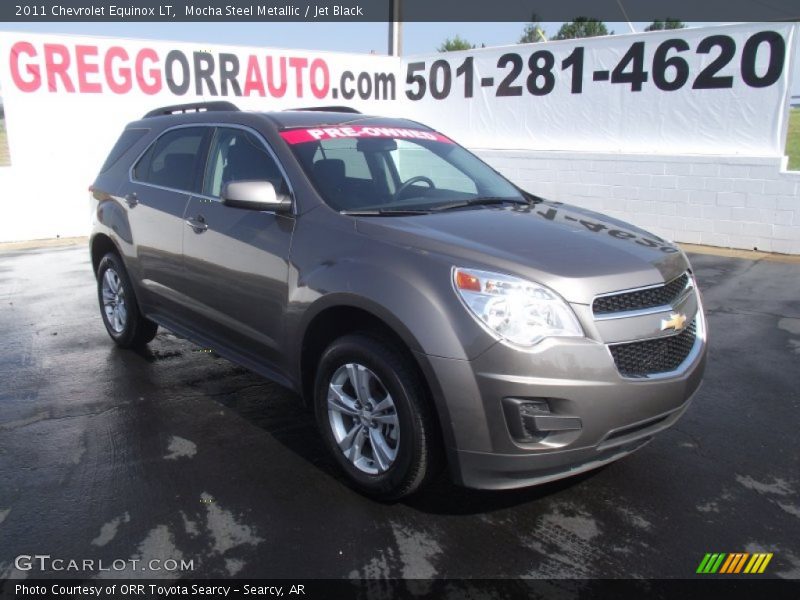 Mocha Steel Metallic / Jet Black 2011 Chevrolet Equinox LT