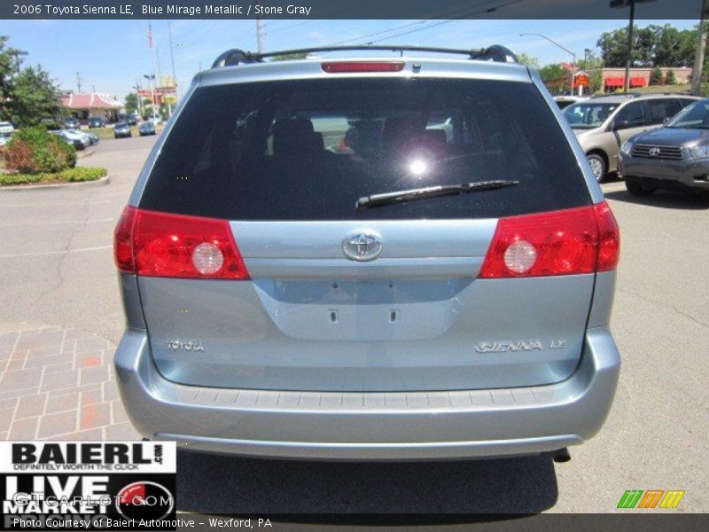 Blue Mirage Metallic / Stone Gray 2006 Toyota Sienna LE