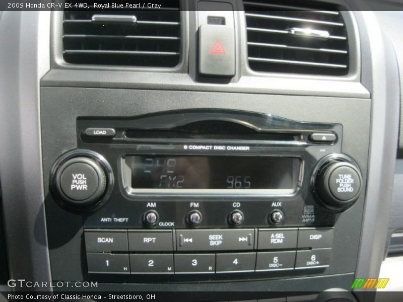 Royal Blue Pearl / Gray 2009 Honda CR-V EX 4WD