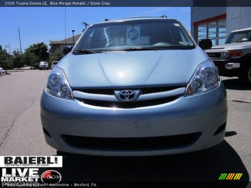 Blue Mirage Metallic / Stone Gray 2006 Toyota Sienna LE