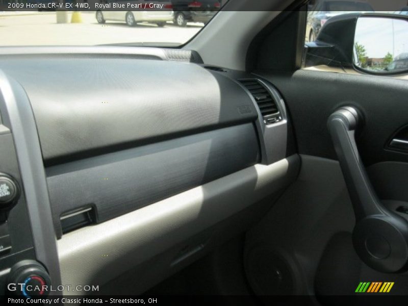 Royal Blue Pearl / Gray 2009 Honda CR-V EX 4WD