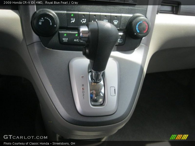 Royal Blue Pearl / Gray 2009 Honda CR-V EX 4WD