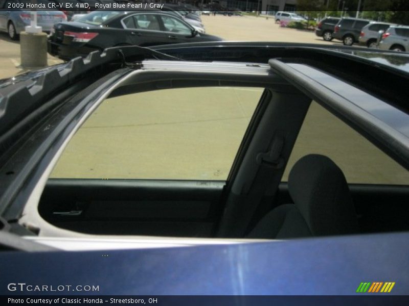 Royal Blue Pearl / Gray 2009 Honda CR-V EX 4WD