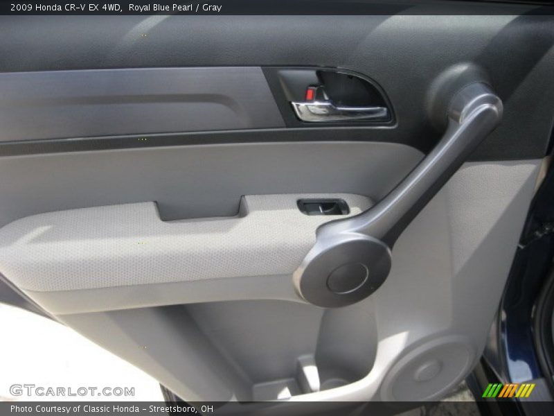 Royal Blue Pearl / Gray 2009 Honda CR-V EX 4WD