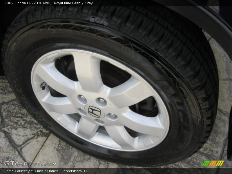 Royal Blue Pearl / Gray 2009 Honda CR-V EX 4WD